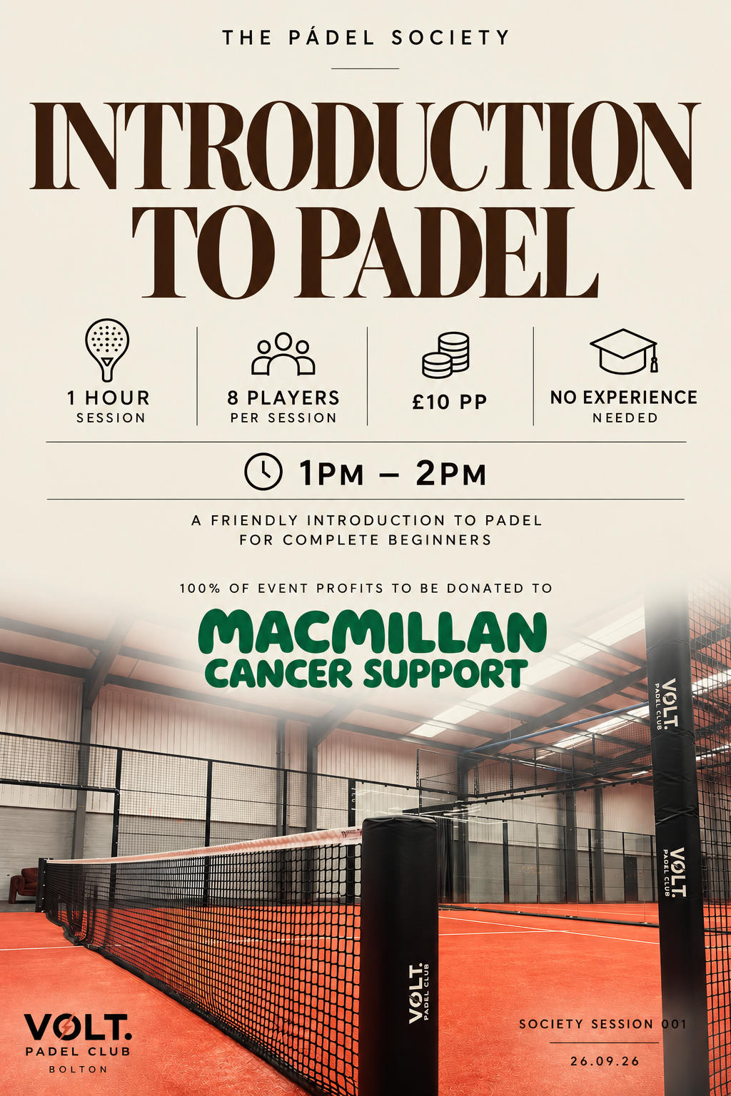Society Session 001 - Introduction To Padel