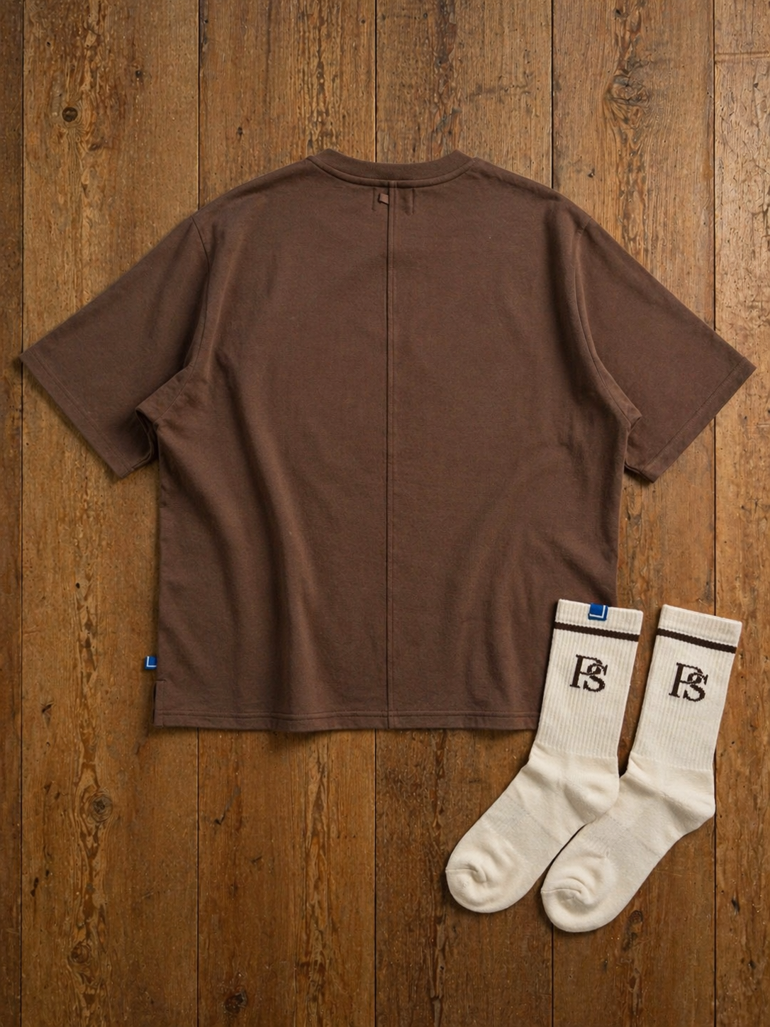 The Pádel Society Piqué Tee — Heritage Brown
