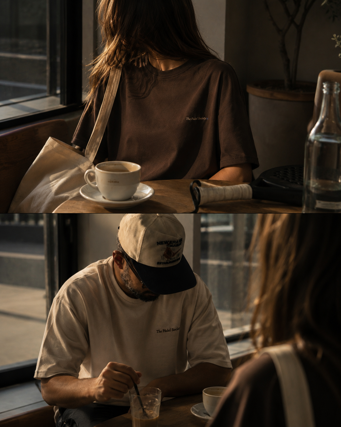The Pádel Society Piqué Tee — Heritage Brown